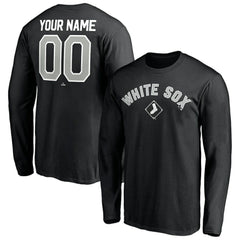 Chicago White Sox Personalized Winning Streak Name & Number Long Sleeve T-Shirt - Black - MLB Discount