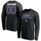 Colorado Rockies Personalized Winning Streak Name & Number Long Sleeve T-Shirt - Black - MLB Online