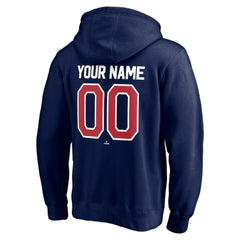Atlanta Braves Personalized Winning Streak Name & Number Pullover Hoodie - Navy - MLB Sale