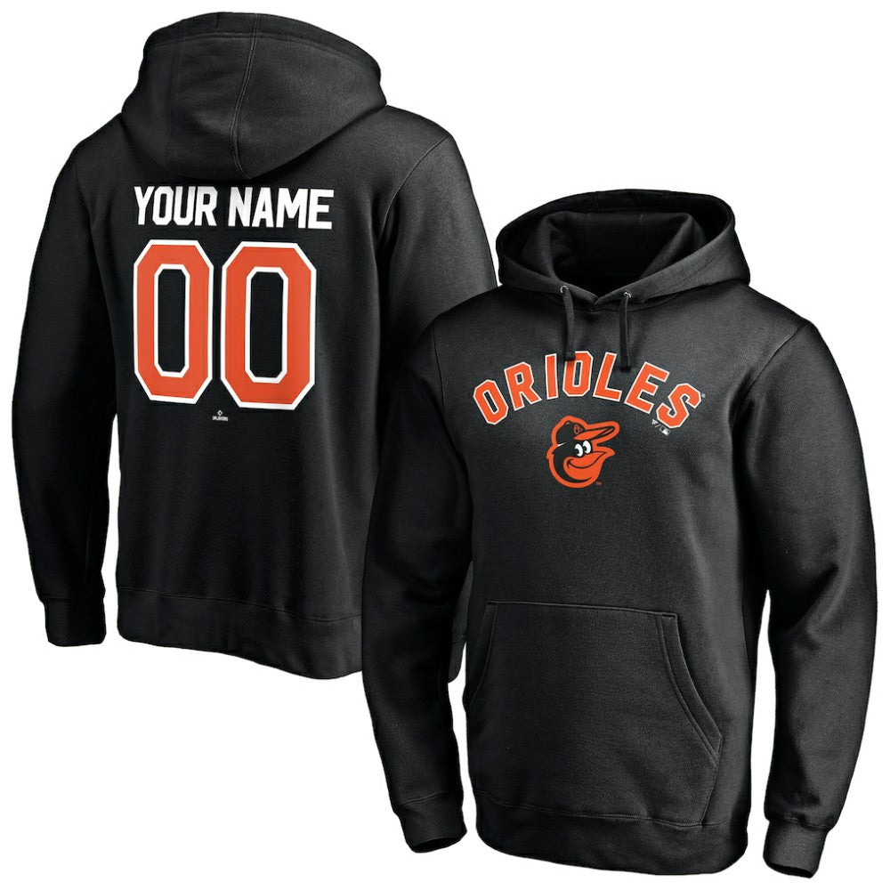 Baltimore Orioles Personalized Winning Streak Name & Number Pullover Hoodie - Black - MLB Sale