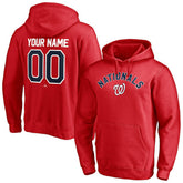 Washington Nationals Personalized Winning Streak Name & Number Pullover Hoodie - Red - MLB on Sale