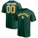 Athletics Personalized Team Winning Streak Name & Number T-Shirt - Green - MLB on Sale