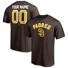 San Diego Padres Personalized Team Winning Streak Name & Number T-Shirt - Brown - MLB on Sale