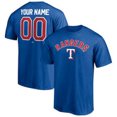 Texas Rangers Personalized Team Winning Streak Name & Number T-Shirt - Royal - MLB Online