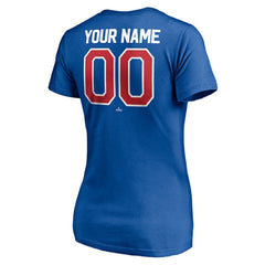 Chicago Cubs Women's Personalized Winning Streak Name & Number V-Neck T-Shirt - Royal - MLB Online