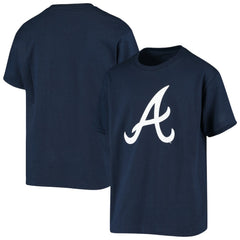 Atlanta Braves Stitches Youth Team Logo T-Shirt - Navy - MLB Sale