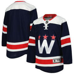 Washington Capitals Youth 2020/21 Alternate Premier Jerseys - Navy - NHL 4014235