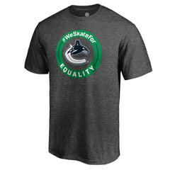 Vancouver Canucks #WeSkateFor T-Shirt - Heather Gray - NHL 4017809