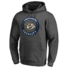 Nashville Predators #WeSkateFor Pullover Hoodie - Heather Gray - NHL 4017858