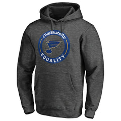 St. Louis Blues #WeSkateFor Pullover Hoodie - Heather Gray - NHL 4017865