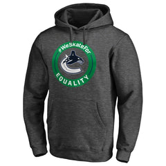 Vancouver Canucks #WeSkateFor Pullover Hoodie - Heather Gray - NHL 4017868
