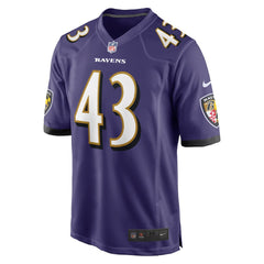 Nike Justice Hill Baltimore Ravens Game Jersey Purple