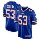 Nike Tyrel Dodson Buffalo Bills Game Player Jersey Royal