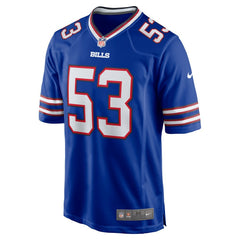 Nike Tyrel Dodson Buffalo Bills Game Player Jersey Royal