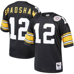 Mitchell & Ness Terry Bradshaw Pittsburgh Steelers Authentic Throwback Retired Player Jersey Black