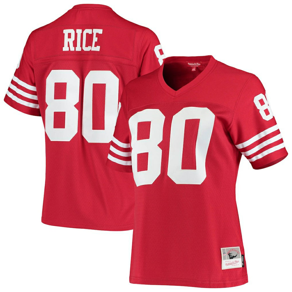 Mitchell & Ness Jerry Rice San Francisco 49ers Women's 1990 Legacy Replica Jersey Scarlet