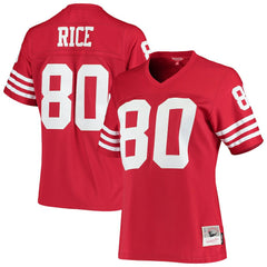 Mitchell & Ness Jerry Rice San Francisco 49ers Women's 1990 Legacy Replica Jersey Scarlet