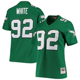 Mitchell & Ness Reggie White Philadelphia Eagles Women's 1990 Legacy Replica Jersey Kelly Green