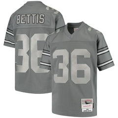 Mitchell & Ness Jerome Bettis Pittsburgh Steelers Youth 1996 Retired Player Metal Replica Jersey Charcoal