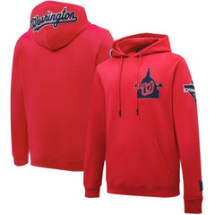Washington Nationals Pro Standard Logo Pullover Hoodie - Red - MLB Sale