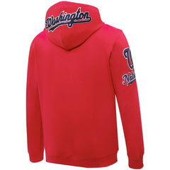 Washington Nationals Pro Standard Logo Pullover Hoodie - Red - MLB Sale