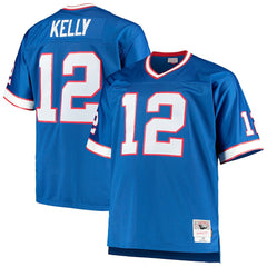 Mitchell & Ness Jim Kelly Buffalo Bills Big & Tall 1990 Retired Player Replica Jersey Royal