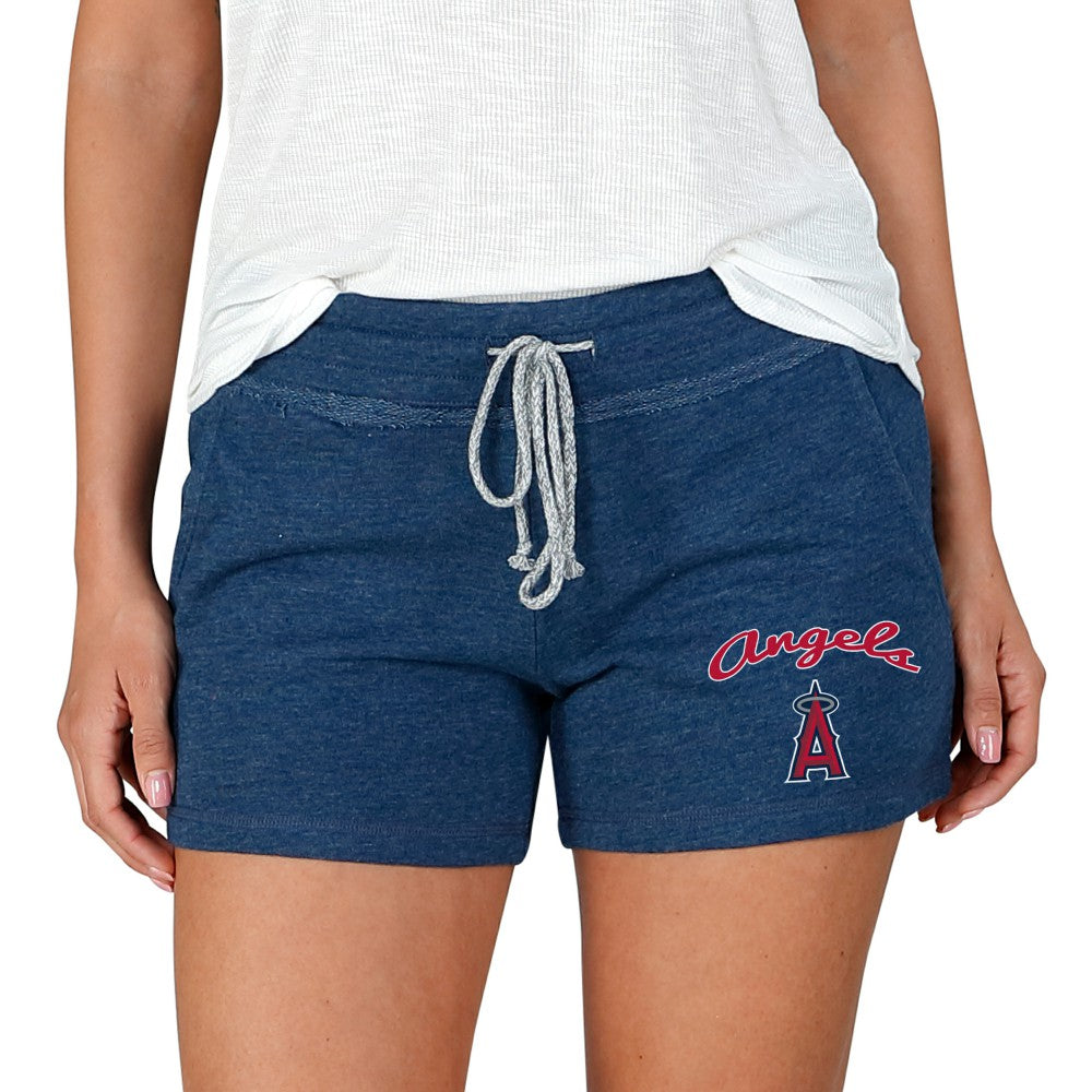 Los Angeles Angels Concepts Sport Women's Mainstream Terry Shorts - Navy - MLB Discount