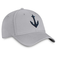 Seattle Kraken Fanatics Secondary Logo Flex Hat - Gray - NHL 4026716