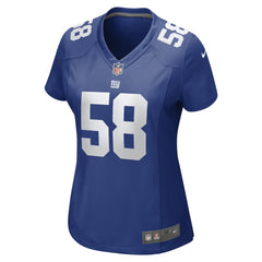 Nike Casey Kreiter New York Giants Women's Game Jersey Royal