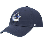 Vancouver Canucks '47 Team Clean Up Adjustable Hat - Navy - NHL 4028805
