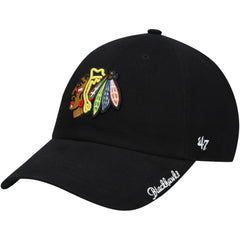 Chicago Blackhawks '47 Women's Team Miata Clean Up Adjustable Hat - Black - NHL 4029075