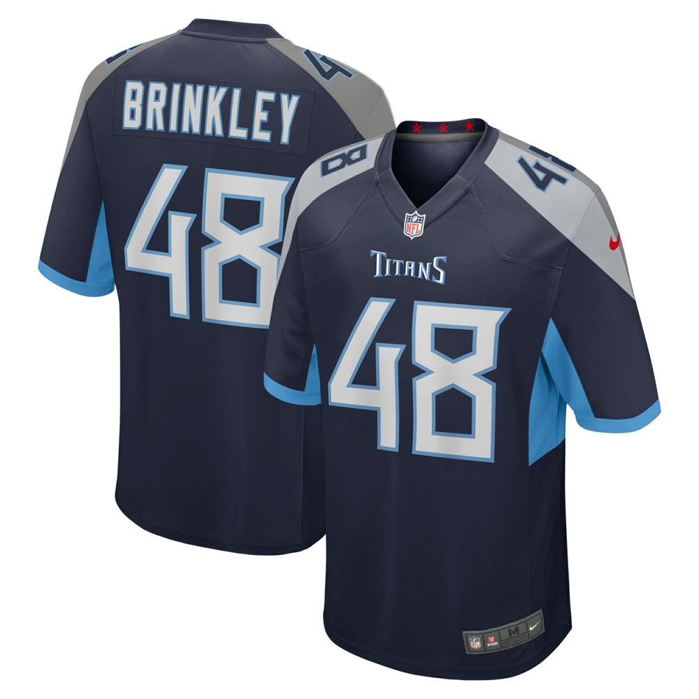 Nike Beau Brinkley Tennessee Titans Game Jersey Navy