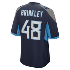 Nike Beau Brinkley Tennessee Titans Game Jersey Navy