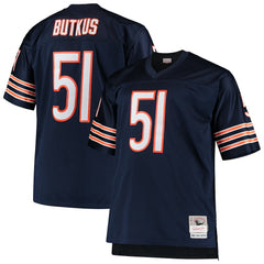 Mitchell & Ness Dick Butkus Chicago Bears Big & Tall 1966 Retired Player Replica Jersey Navy