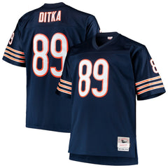 Mitchell & Ness Mike Ditka Chicago Bears Big & Tall 1966 Retired Player Replica Jersey Navy