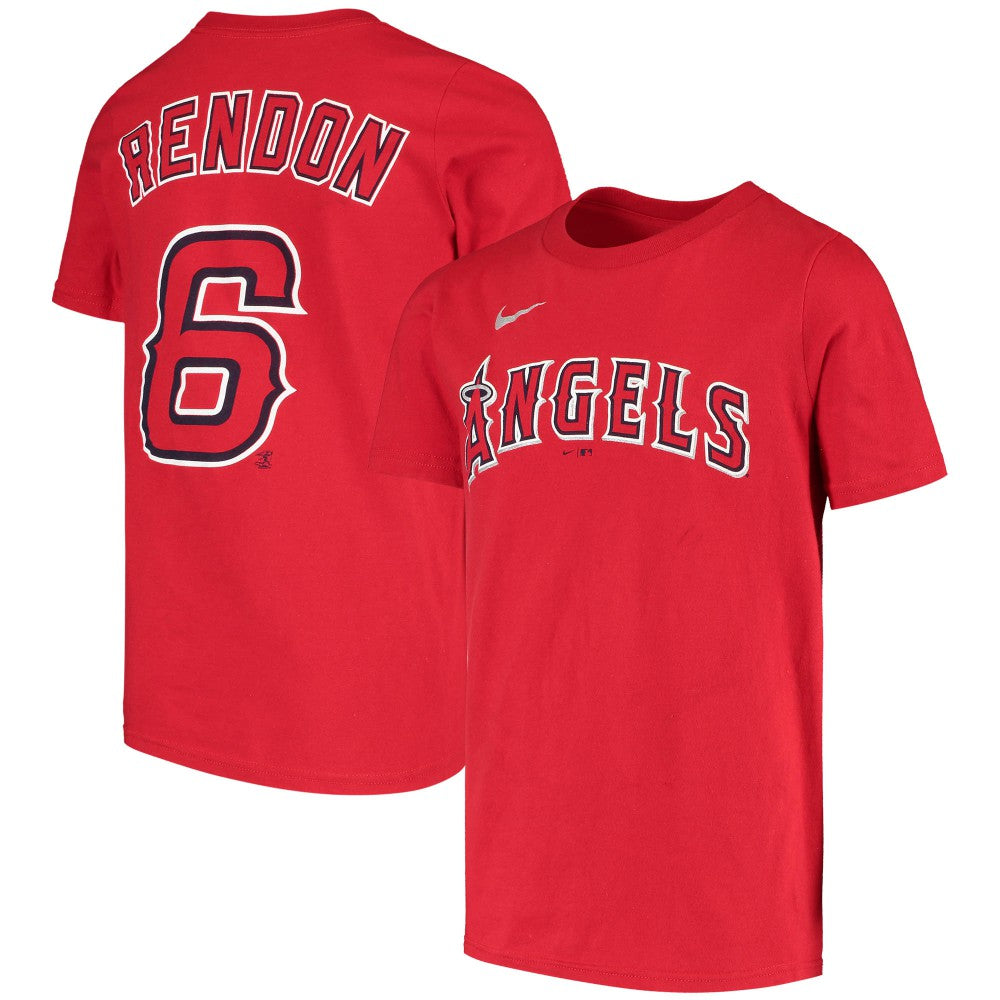 Anthony Rendon Los Angeles Angels Nike Youth Name & Number T-Shirt - Red - Nike Online