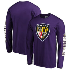 Fanatics Baltimore Ravens Hometown Long Sleeve T-Shirt Purple