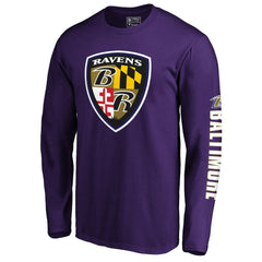 Fanatics Baltimore Ravens Hometown Long Sleeve T-Shirt Purple