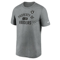 Nike Las Vegas Raiders Legend Property Of Performance T-Shirt Heather Charcoal