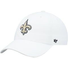 47 brand New Orleans Saints '47 Logo Clean Up Adjustable Hat White