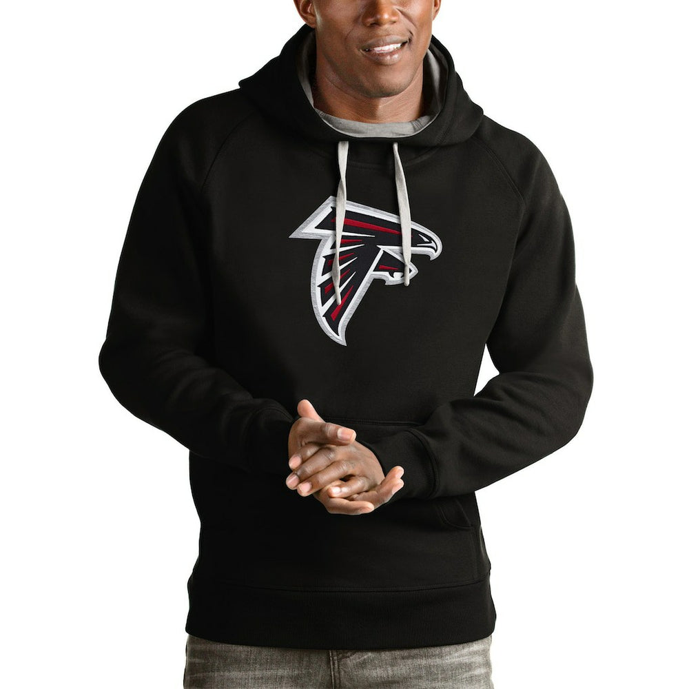 Atlanta Falcons Antigua Victory Pullover Hoodie Black