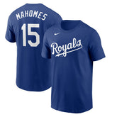 Patrick Mahomes Kansas City Royals Nike Name & Number T-Shirt - Royal - Nike Online