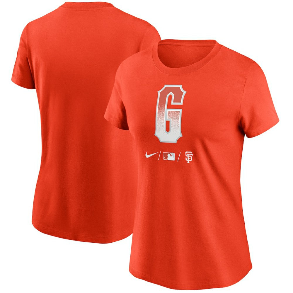 San Francisco Giants Nike Women's City Connect Wordmark T-Shirt - Orange - Nike Discount