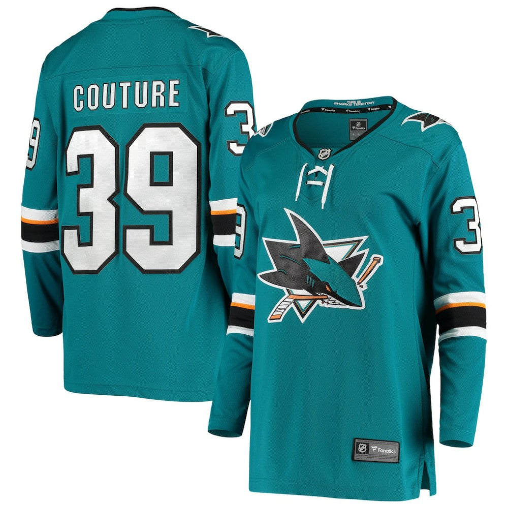 Logan Couture San Jose Sharks Fanatics Women's Breakaway Home Player Jersey - Teal - NHL 4052863