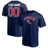 Los Angeles Angels Cooperstown Winning Streak Personalized Name & Number T-Shirt - Navy - MLB on Sale