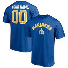 Seattle Mariners Cooperstown Winning Streak Personalized Name & Number T-Shirt - Royal - MLB Online