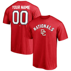 Washington Nationals Cooperstown Winning Streak Personalized Name & Number T-Shirt - Red - MLB Online