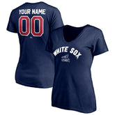 Chicago White Sox Women's Cooperstown Winning Streak Personalized Name & Number V-Neck T-Shirt - Navy - MLB Online