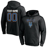 New York Mets Cooperstown Winning Streak Alternate Personalized Name & Number Pullover Hoodie - Black - MLB Sale