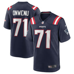 Nike Mike Onwenu New England Patriots Team Game Jersey Navy